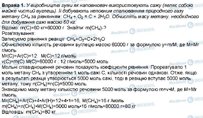 ГДЗ Хімія 8 клас сторінка 1