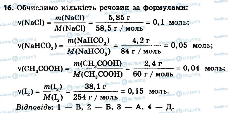 ГДЗ Химия 8 класс страница 16