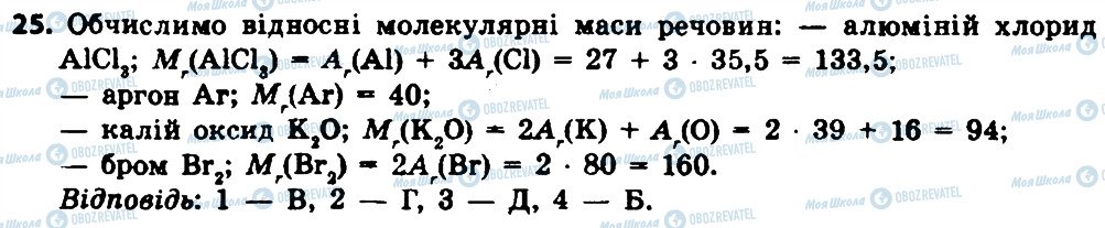 ГДЗ Хімія 8 клас сторінка 25