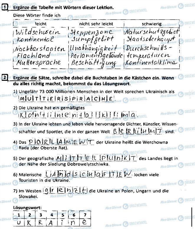 ГДЗ Немецкий язык 8 класс страница Сторінка89