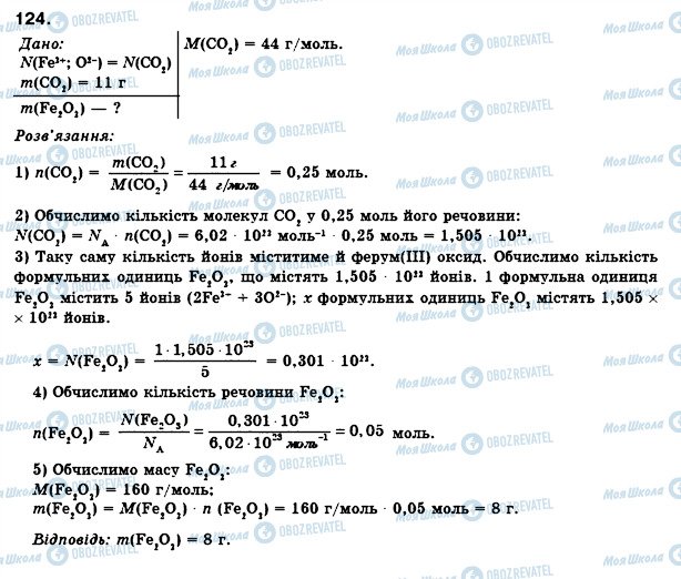 ГДЗ Химия 8 класс страница 124