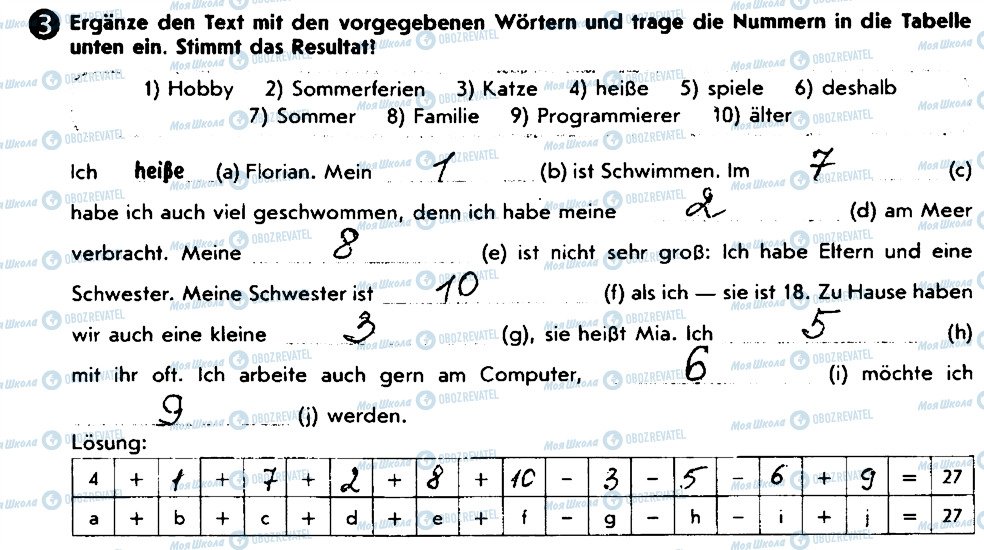 ГДЗ Німецька мова 8 клас сторінка 3