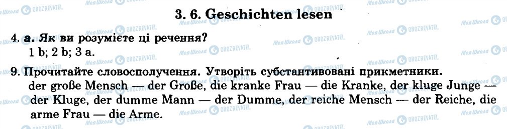 ГДЗ Німецька мова 8 клас сторінка 3.6