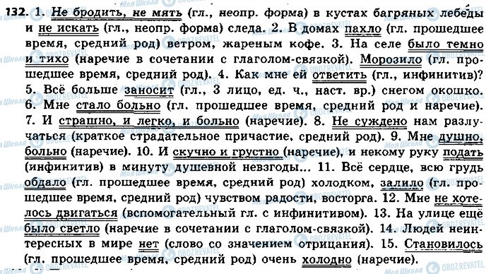 ГДЗ Русский язык 8 класс страница 132