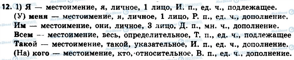 ГДЗ Російська мова 8 клас сторінка 12