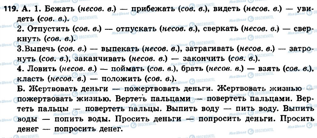 ГДЗ Русский язык 8 класс страница 119