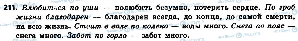 ГДЗ Російська мова 8 клас сторінка 211