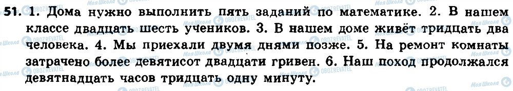 ГДЗ Російська мова 8 клас сторінка 51