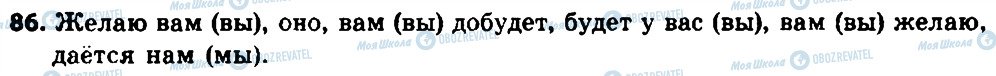 ГДЗ Російська мова 8 клас сторінка 86