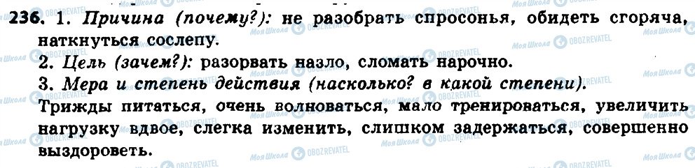 ГДЗ Російська мова 8 клас сторінка 236