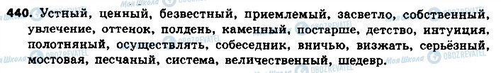 ГДЗ Русский язык 8 класс страница 440