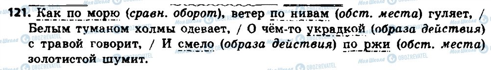 ГДЗ Російська мова 8 клас сторінка 121