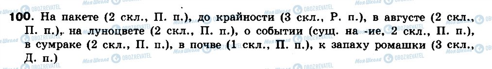 ГДЗ Російська мова 8 клас сторінка 100