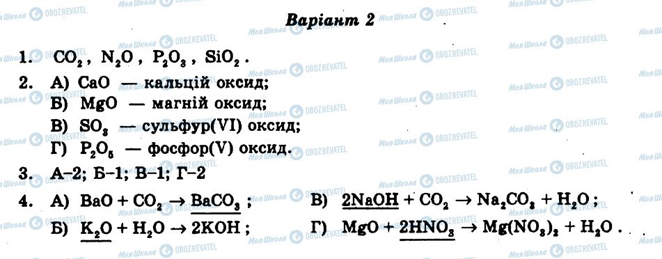 ГДЗ Хімія 8 клас сторінка СР3