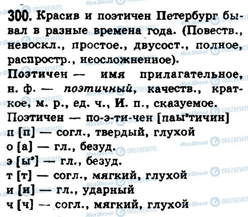 ГДЗ Російська мова 8 клас сторінка 300