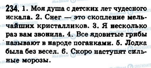 ГДЗ Російська мова 8 клас сторінка 234