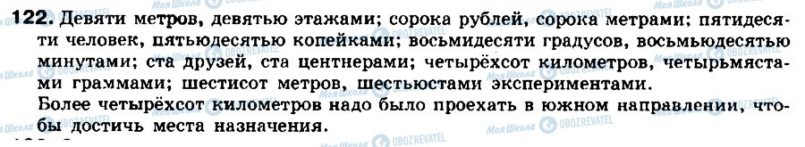 ГДЗ Російська мова 8 клас сторінка 122