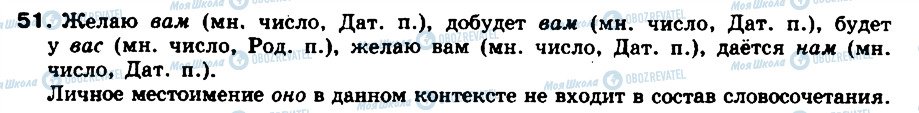 ГДЗ Русский язык 8 класс страница 51