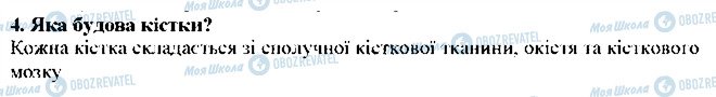 ГДЗ Біологія 8 клас сторінка 4