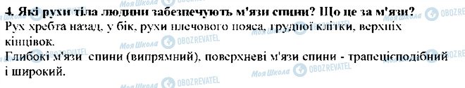 ГДЗ Біологія 8 клас сторінка 4