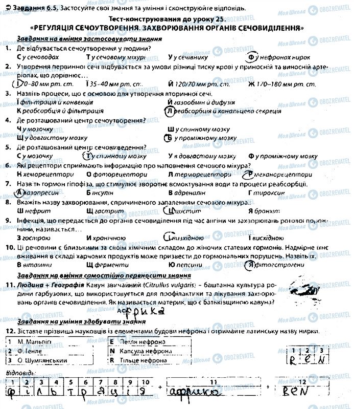 ГДЗ Биология 8 класс страница 5