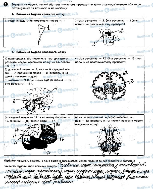 ГДЗ Биология 8 класс страница 7