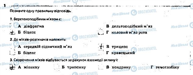 ГДЗ Биология 8 класс страница 1