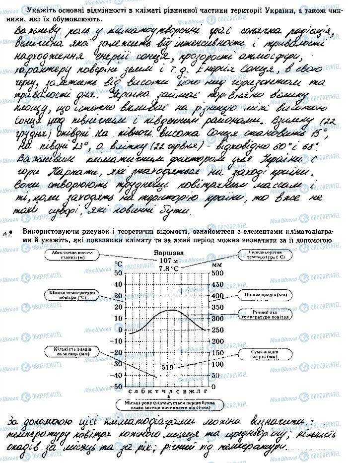 ГДЗ Географія 8 клас сторінка 1