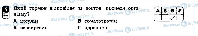 ГДЗ Біологія 8 клас сторінка 4