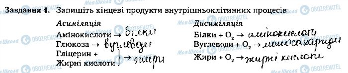 ГДЗ Біологія 8 клас сторінка ст12завд4