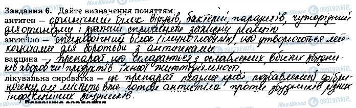 ГДЗ Біологія 8 клас сторінка ст128завд6