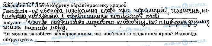 ГДЗ Біологія 8 клас сторінка ст42завд6