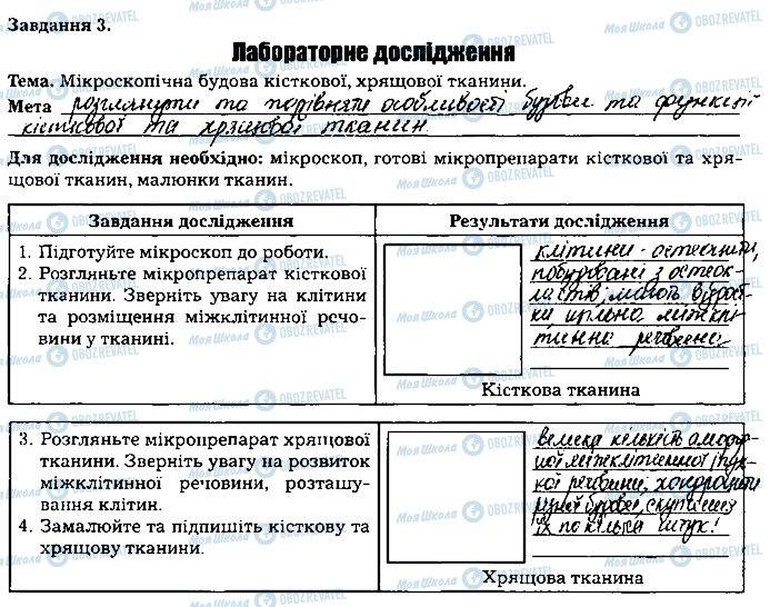 ГДЗ Биология 8 класс страница ст61завд3