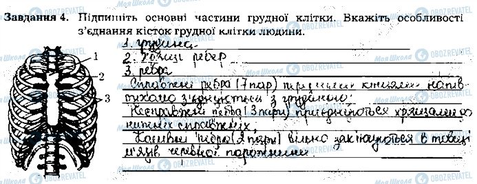ГДЗ Біологія 8 клас сторінка ст65завд4