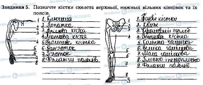 ГДЗ Биология 8 класс страница ст66завд5