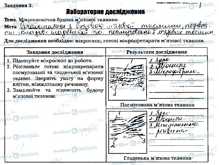 ГДЗ Біологія 8 клас сторінка ст67завд3