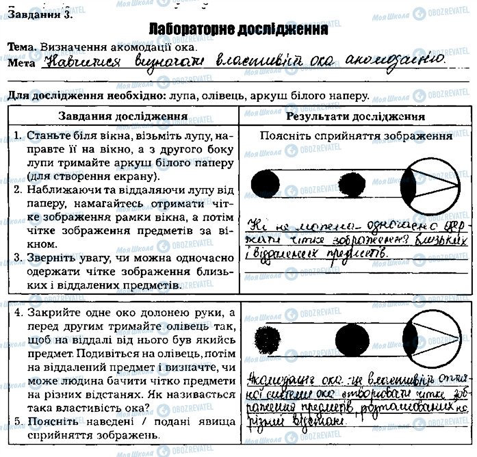 ГДЗ Біологія 8 клас сторінка ст87завд3