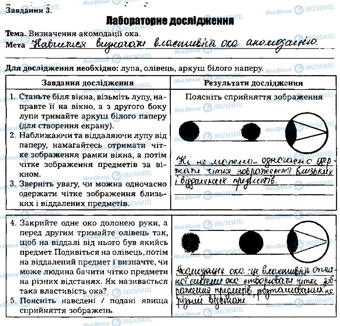 ГДЗ Біологія 8 клас сторінка ст87завд3