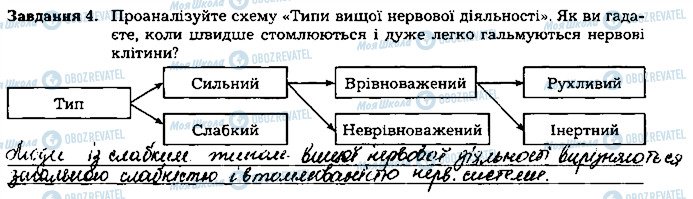 ГДЗ Біологія 8 клас сторінка ст102завд4