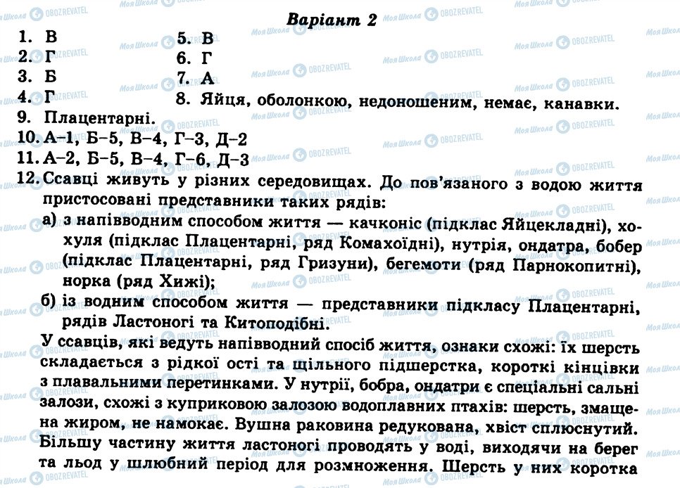 ГДЗ Биология 8 класс страница ТО9