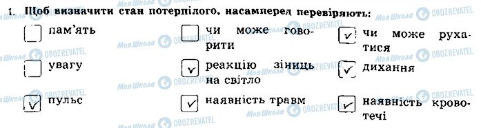 ГДЗ Основы здоровья 8 класс страница 1