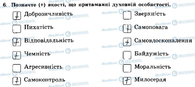 ГДЗ Основи здоров'я 8 клас сторінка 6