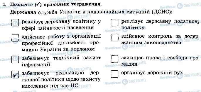 ГДЗ Основи здоров'я 8 клас сторінка 1