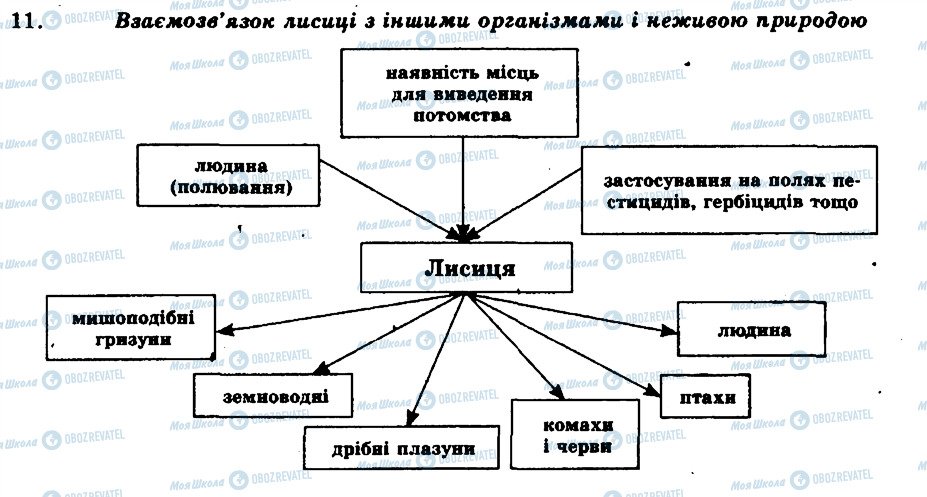 ГДЗ Біологія 8 клас сторінка 11