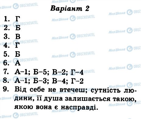 ГДЗ Українська література 8 клас сторінка КР5