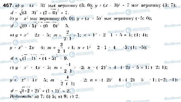 ГДЗ Алгебра 9 клас сторінка 467