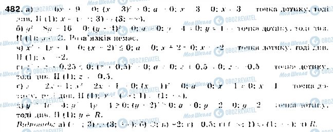 ГДЗ Алгебра 9 клас сторінка 482