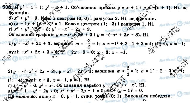 ГДЗ Алгебра 9 класс страница 533