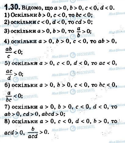 ГДЗ Алгебра 9 клас сторінка 30