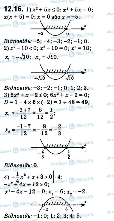 ГДЗ Алгебра 9 класс страница 16